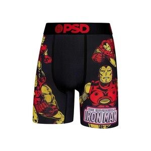 PSD Men's Iron Man "The Invincible" Boxer Brief - Large
